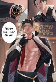 Comic Commission 42 - Lucifer's birthday Obey Me