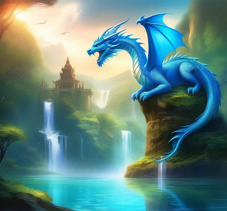 Azure Dragon 002 by zarodas on DeviantArt