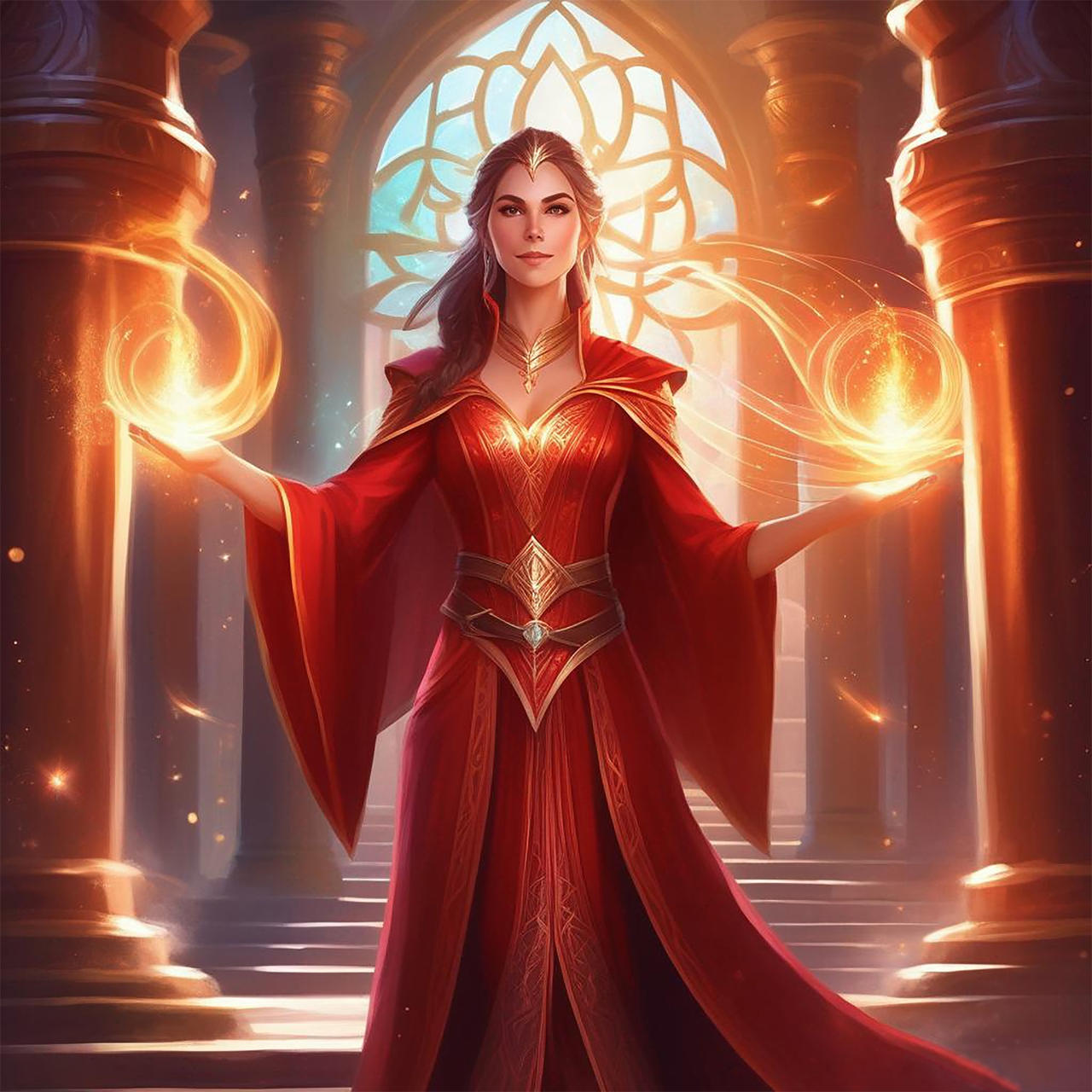 Fri Elf Female Elf 017 (fire mage) by zarodas on DeviantArt