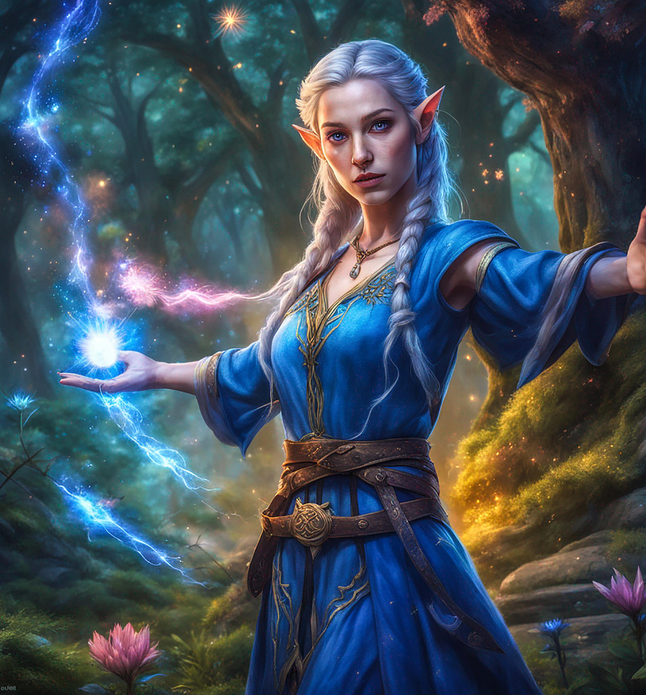 mm - dark elven mage https: creation Images High... Female Elf 076 (mage) by zarodas on DeviantArt