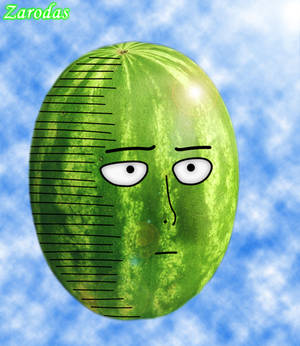 Saitama watermelon - One punch man