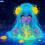 Neon ink girl 040 (water nymph)