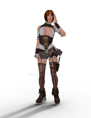 My Steampunk Girl 3d