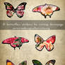 Stickers-butterflies-one-paper-for-cutting