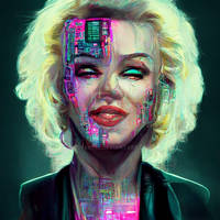 Marilyn cyberpunk