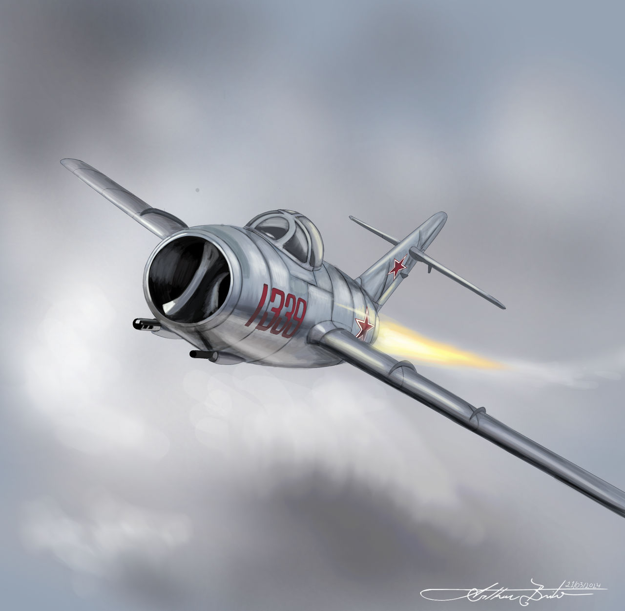 Mig-15 by ALisboadaGama on DeviantArt