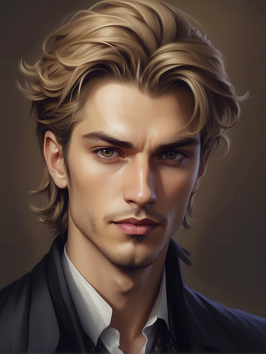 AlbedoBase XL Fantasy painting of a Handsome guy 1 by PaulMeadows on ...