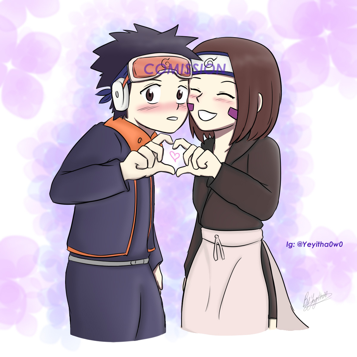 Obito y Rin by Yeyitha0w0 on DeviantArt