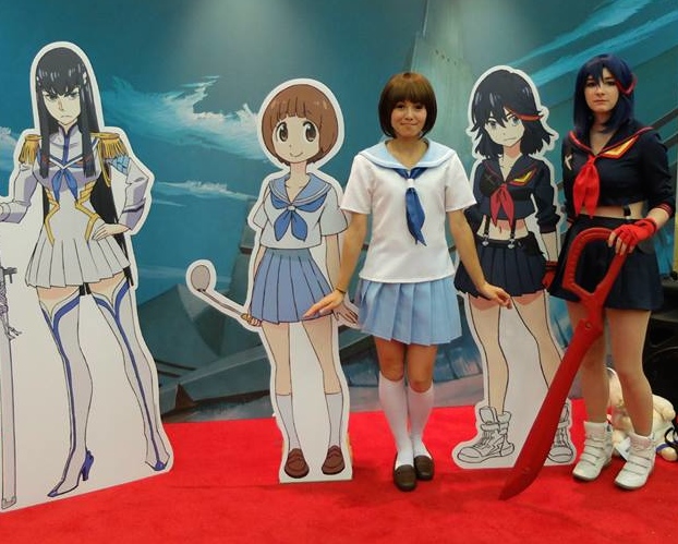 Mako and Ryuko at Aniplex Booth