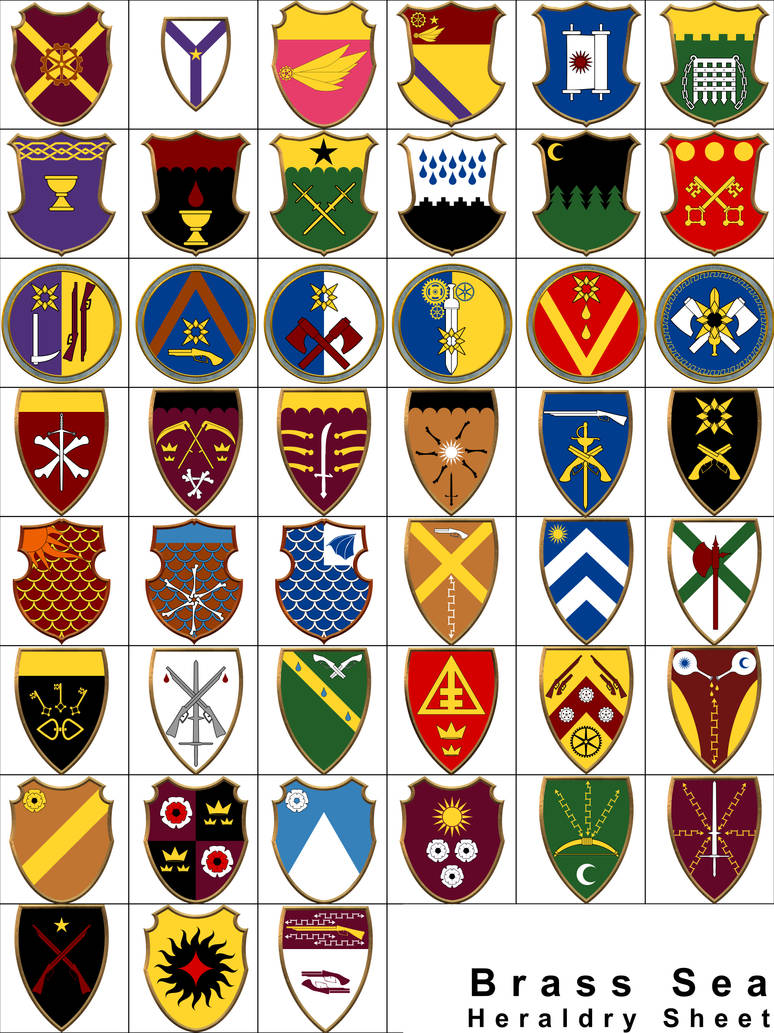 Brass Sea Heraldry Collection by Zacman-the-damned on DeviantArt