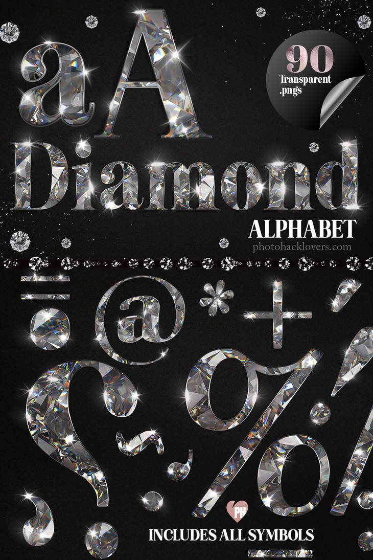 Diamond Alphabet pngs by imakestock on DeviantArt