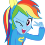 Equestria Girls: Dash Winking