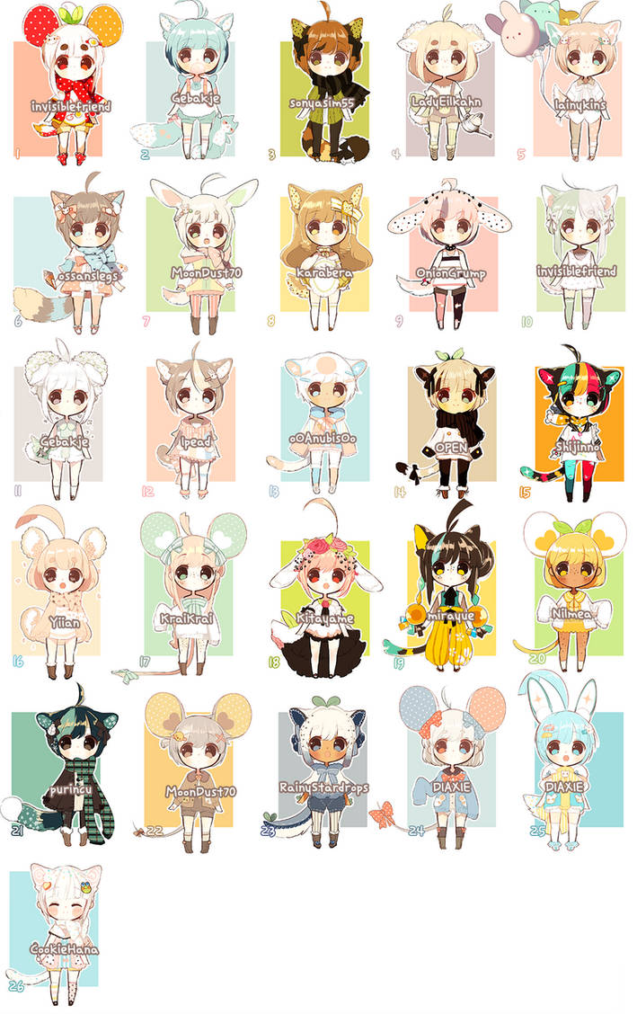 ::Kemonomimi SET PRICE:: CLOSED by Hinausa on DeviantArt