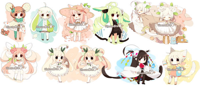 Misc Adoptables: April Set CLOSED