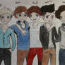 one direction cartoon drawing
