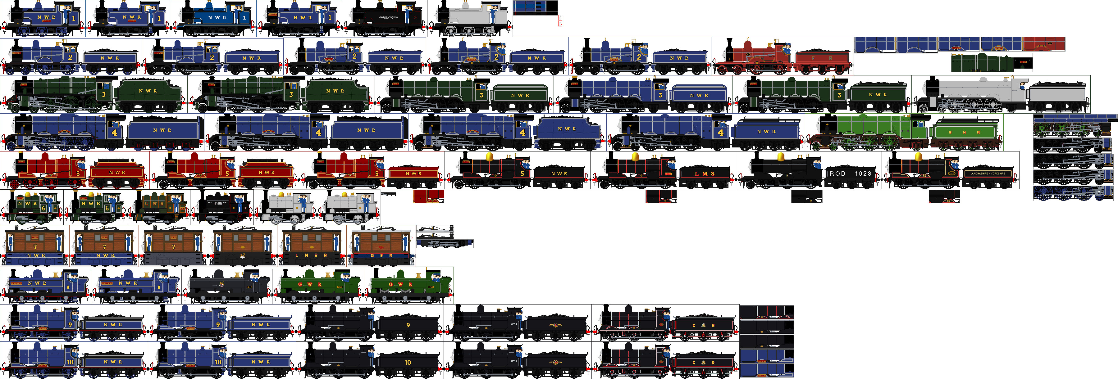 All Rws Trains My RWS NWR 1 - 10 (Slightly outdated check desc.) by ThomasFan21 on ...