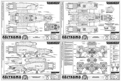 USCSS Nostromo (Small Blueprint Version)