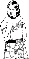 Roddy Rowdy Piper WWE Drawing