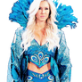 Charlotte Flair Blue Peacock Robe v2