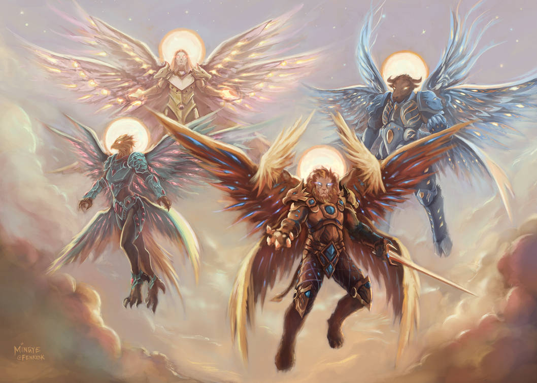 7 качеств ангелов. Многокрылые ангелы Серафимы.