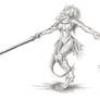 Female Dragonkin Bladedancer