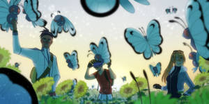 Devotion - Field Of Flowers And Butterfree