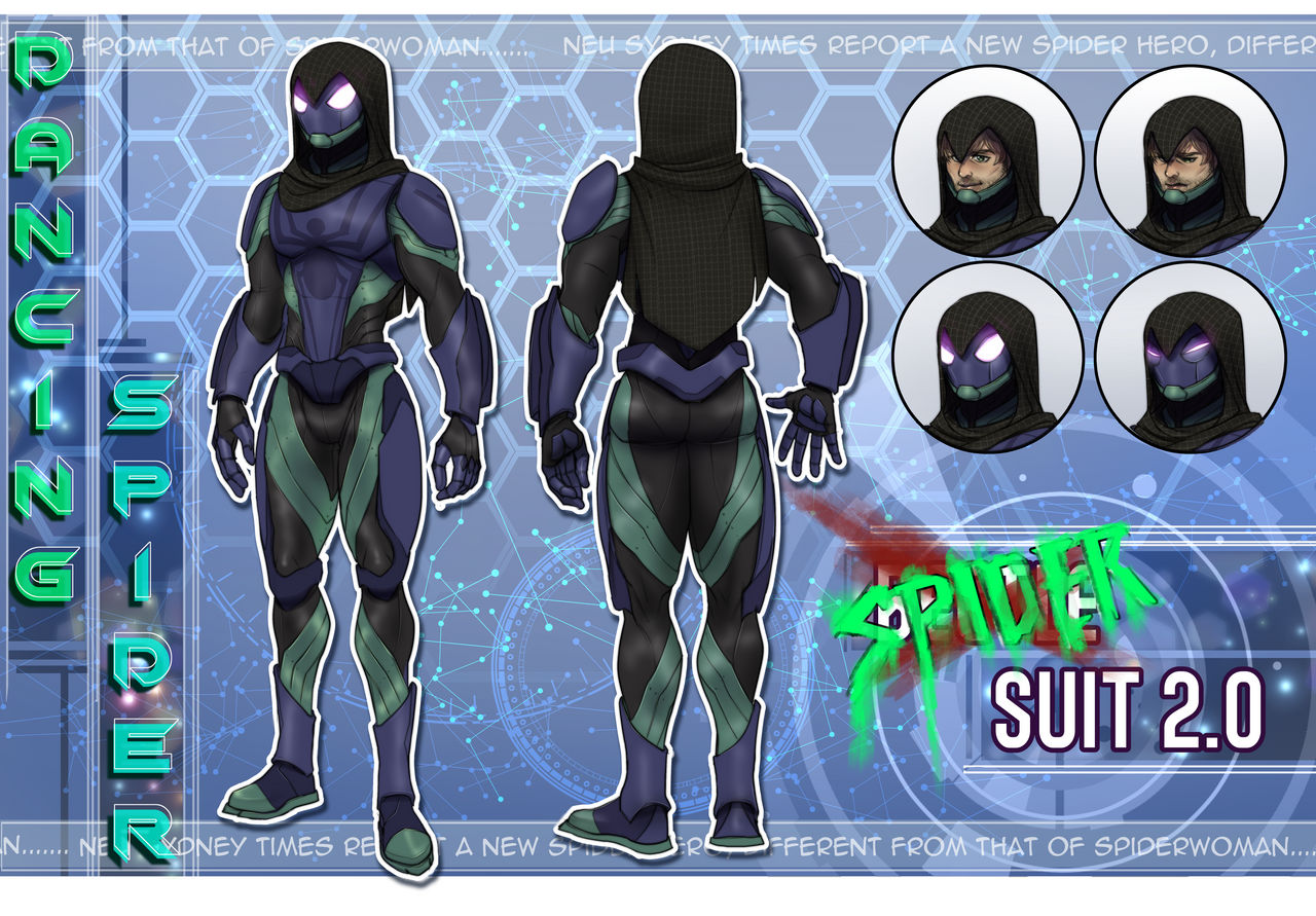 Spidersuit Commission - Outfit Design_Spidersuit by T-M-Wolf on DeviantArt
