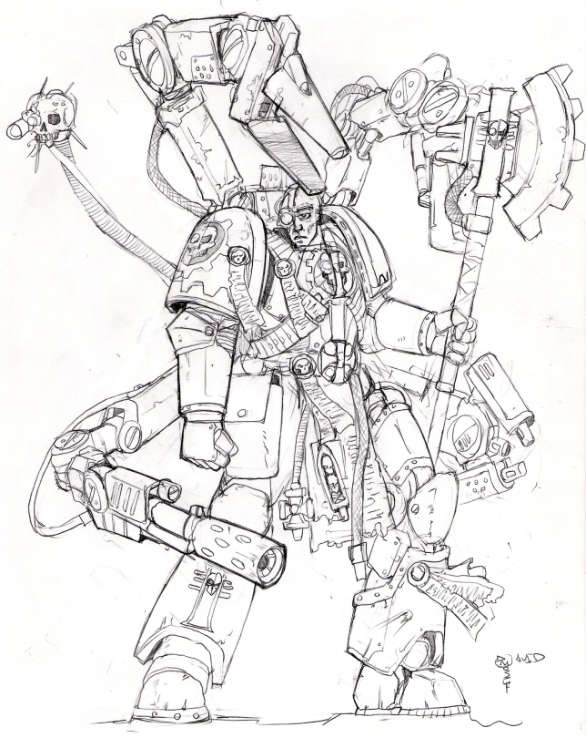 Techmarine Inquisitor: sketch