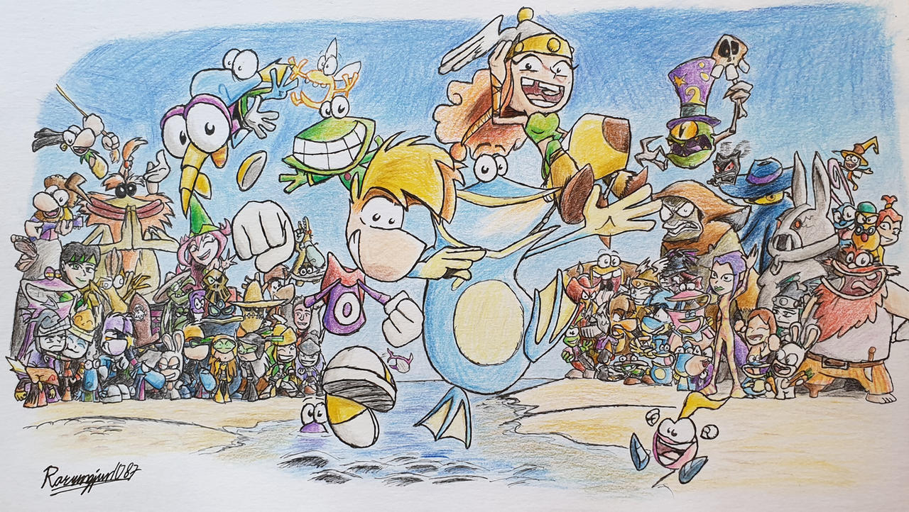 Rayman 25th Anniversary by Ravingjur1087 on DeviantArt