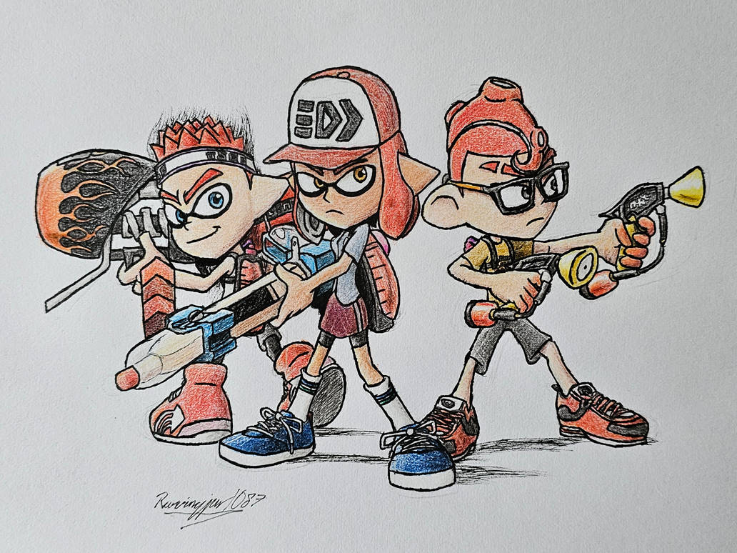 Splatoon Charters A bunch of Splatoon characters by Ravingjur1087 on DeviantArt
