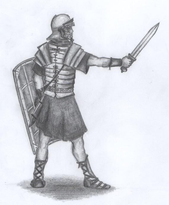 Legion Rome Drawing Roman Legionary by UberColey on DeviantArt