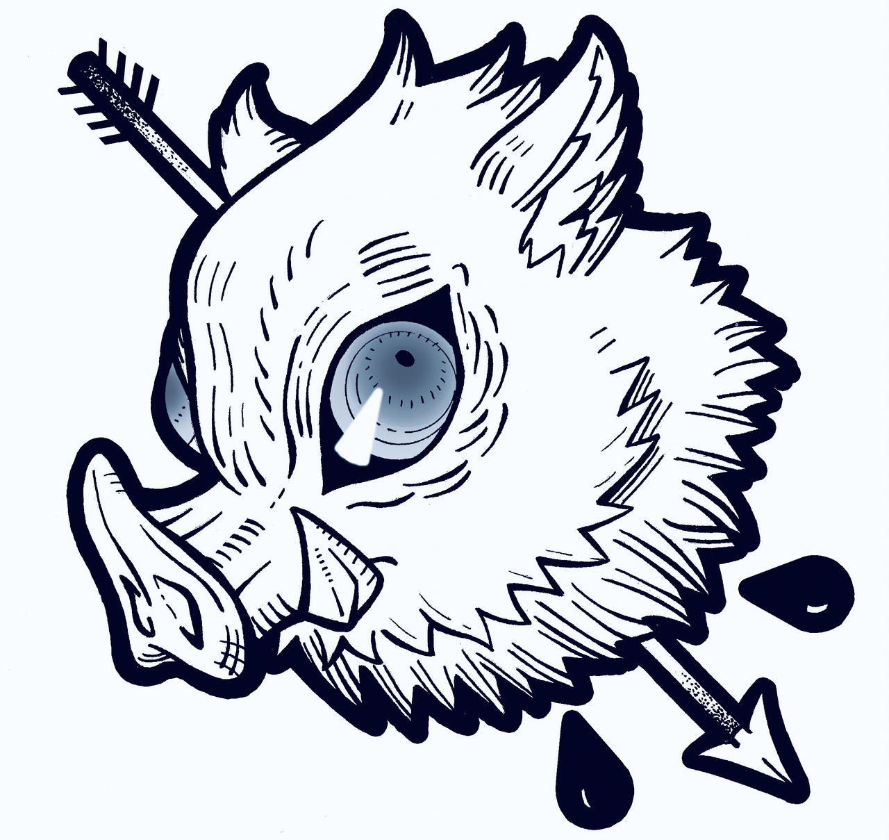 Inosuke Tattoo design by PlayTag on DeviantArt