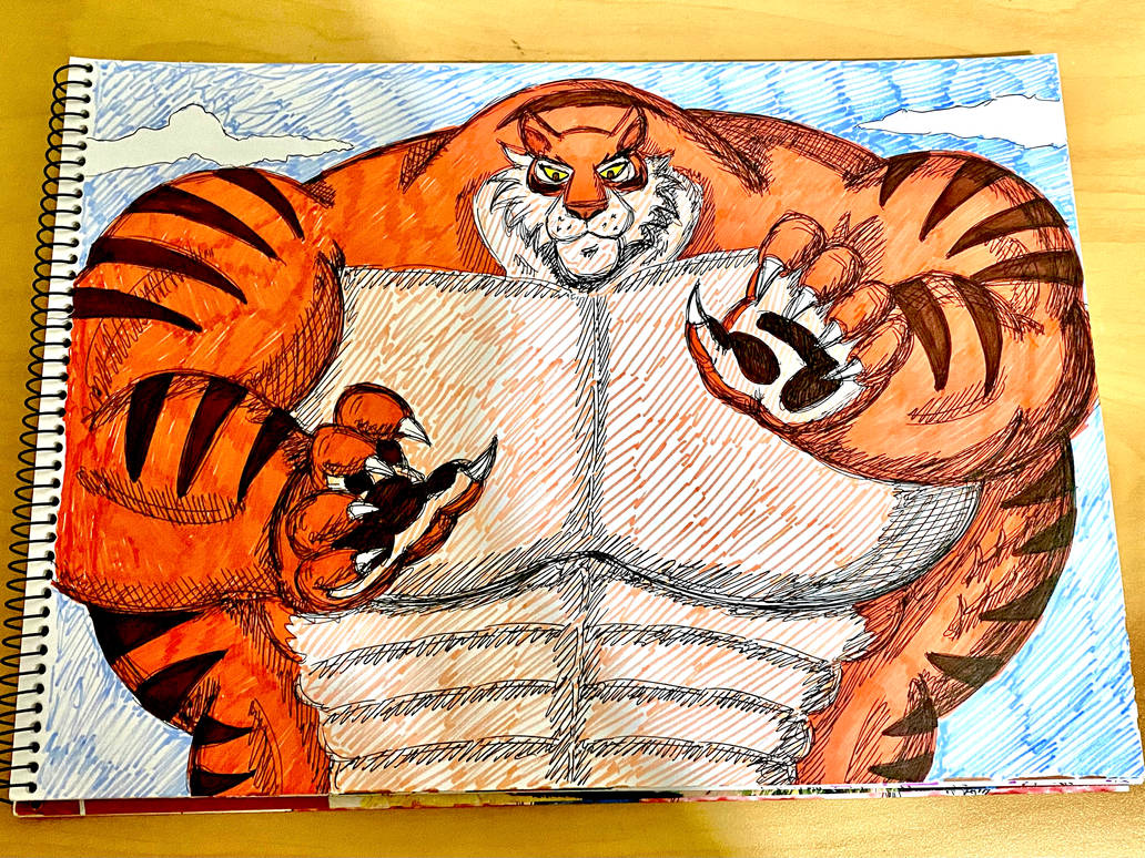 Tiger Rabbit Drawing The Rabbit and the Tiger (1977) Coloured by MuscleRabbit9090 on DeviantArt