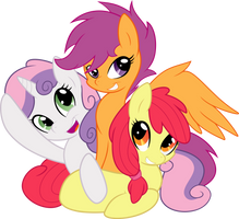 Cutie Mark Crusaders Vector Ponies!