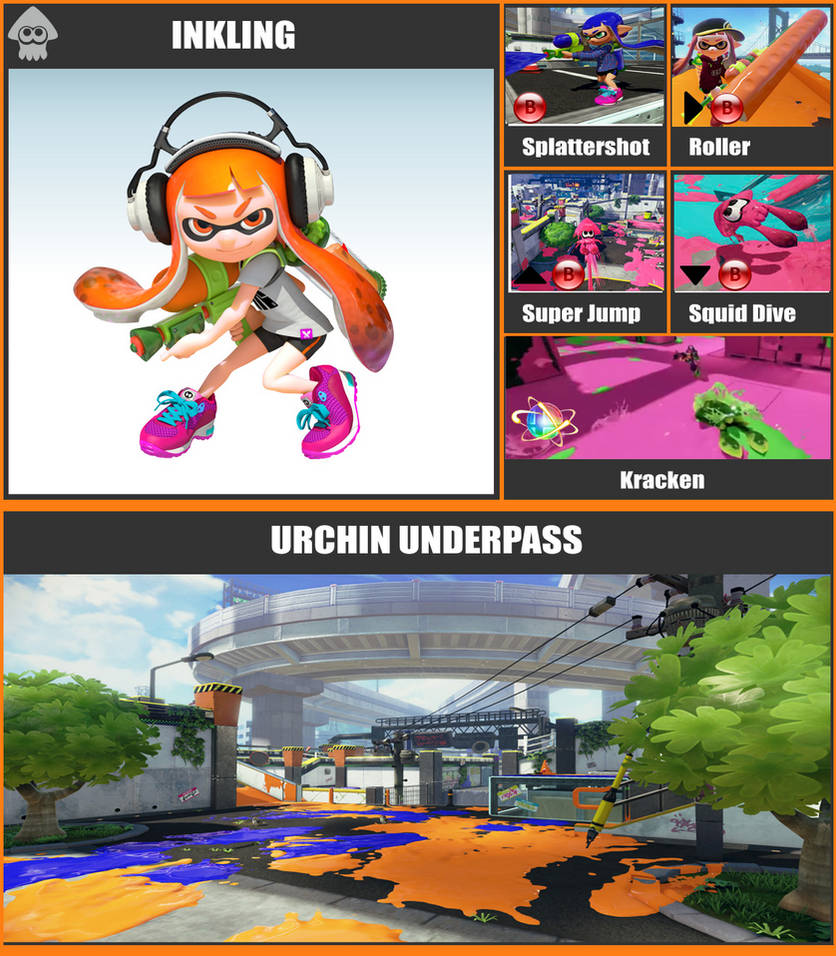 Ssb4 Inkling SSBR Moveset - Inkling by TheDnDking on DeviantArt