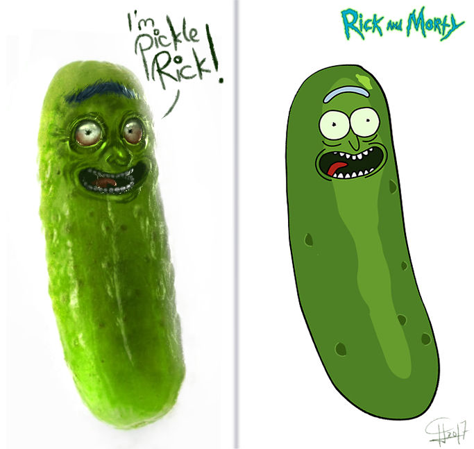 Pickle Rick by Scyrina on DeviantArt.