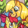 Sketch Card Commission - Applesisters!