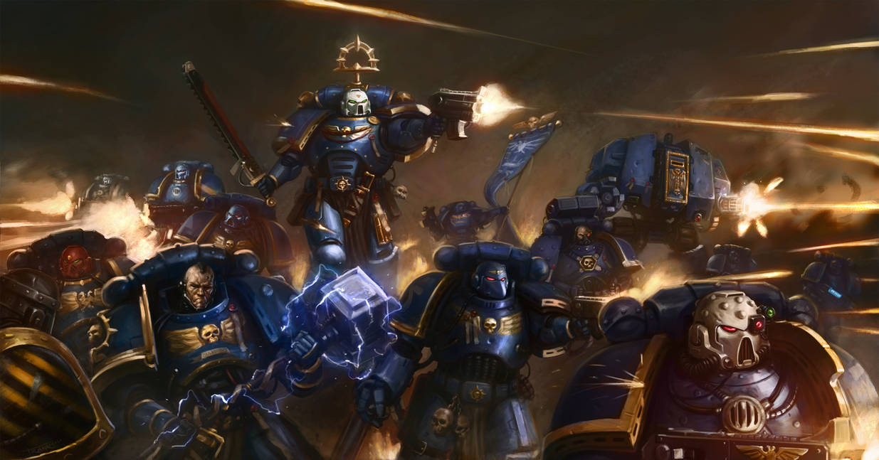 Ultramarines Rally Ultramarines battle by SalvadorTrakal on DeviantArt