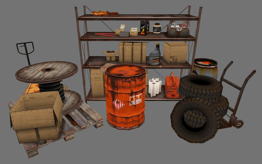 Communal Racks For Props various arranged storage props by ToTac on DeviantArt