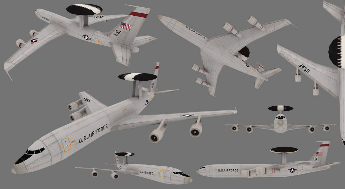 Boeing E-3 Sentry 'AWACS' by ToTac on DeviantArt