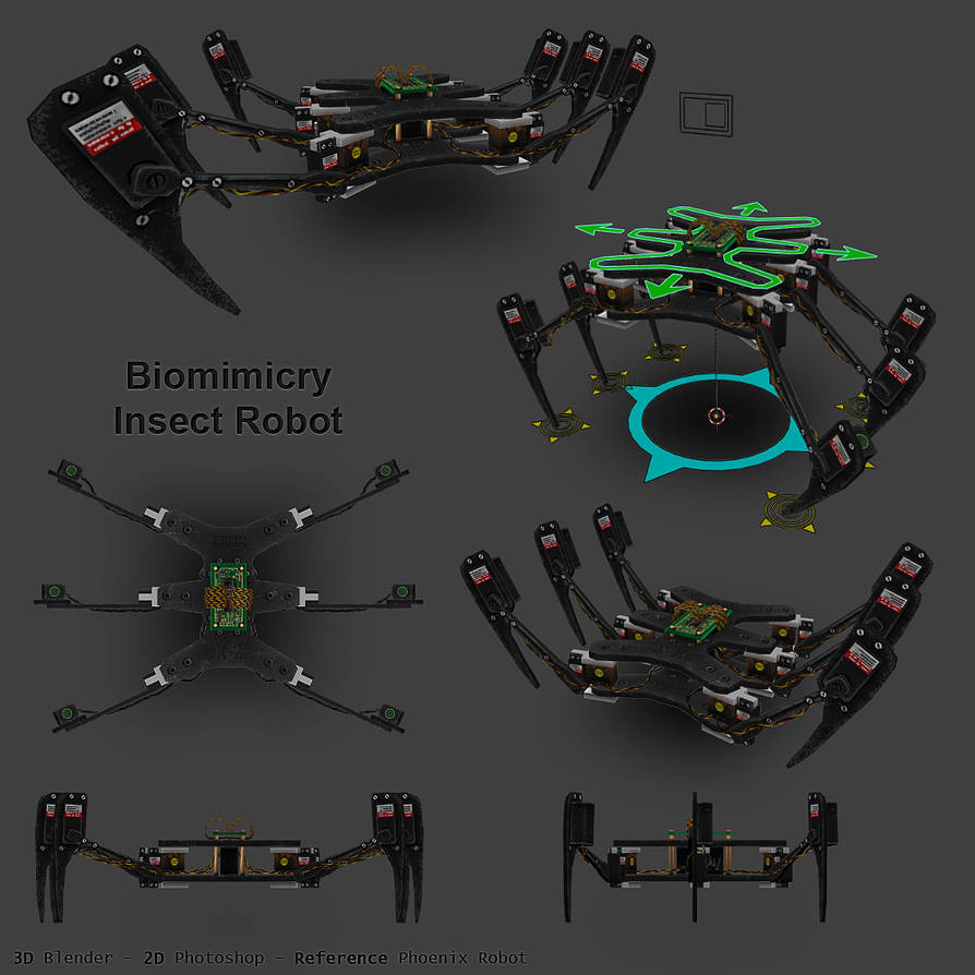 Biomimicry Insect Robot by ToTac on DeviantArt