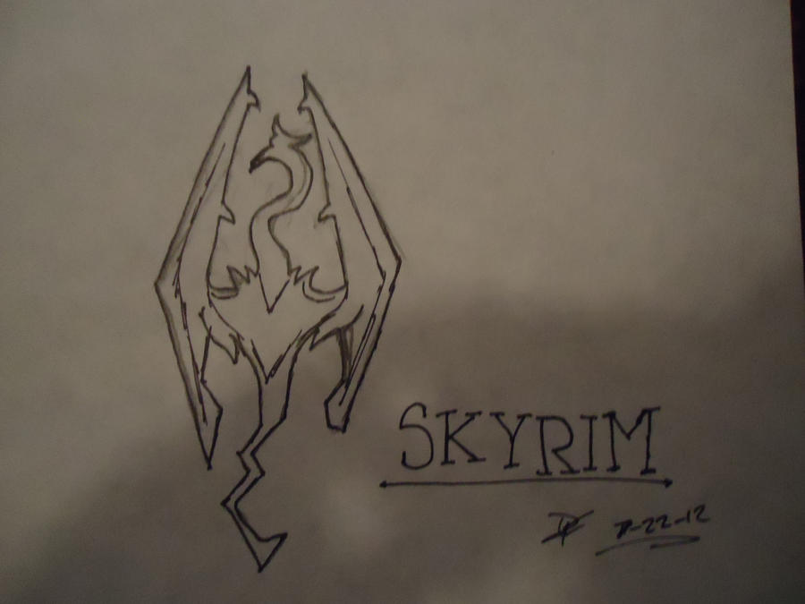 Skyrim emblem by Cookies-N-Milk2 on DeviantArt