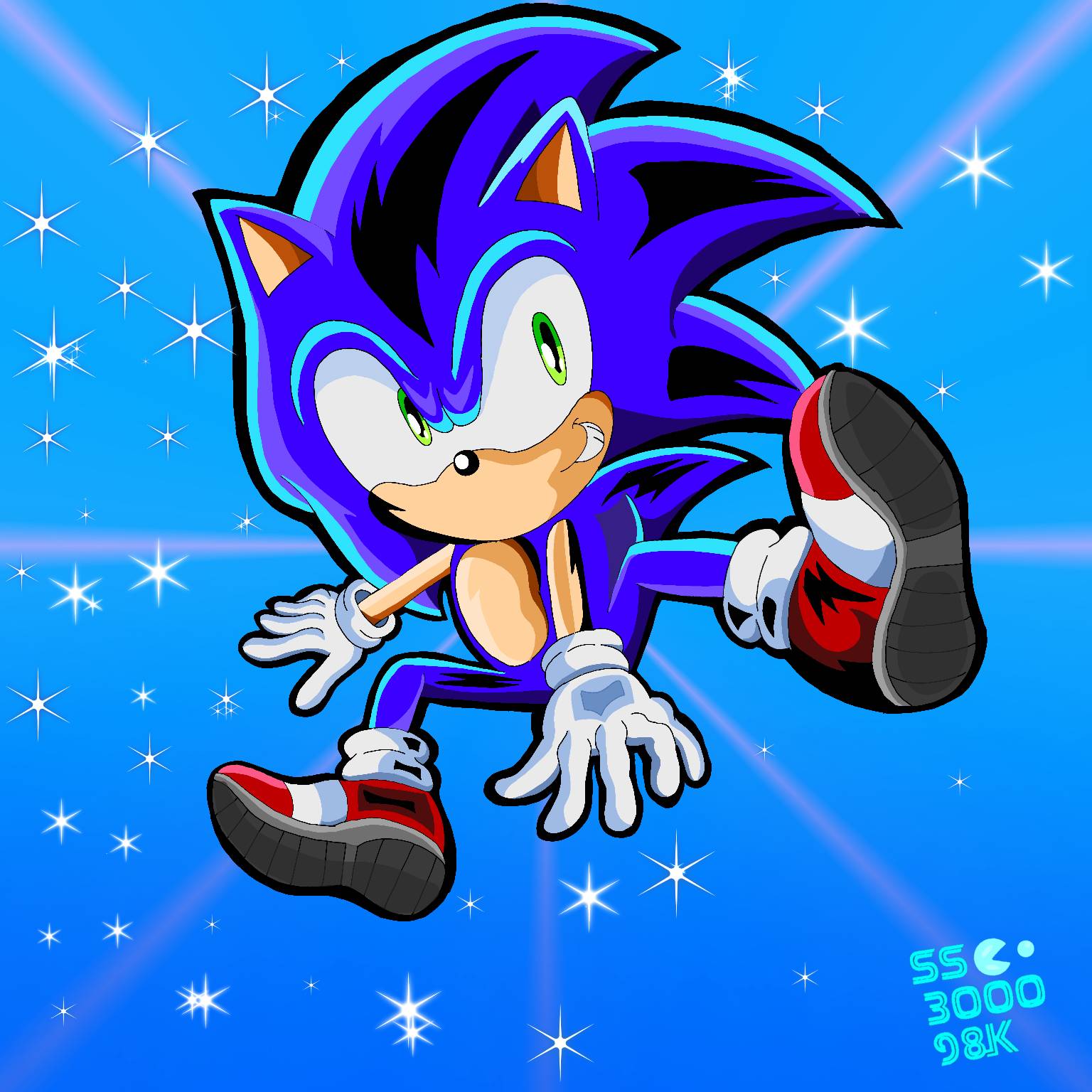 Sonic Colors rise of the Wisp: Super sonic by supershamoroniel on