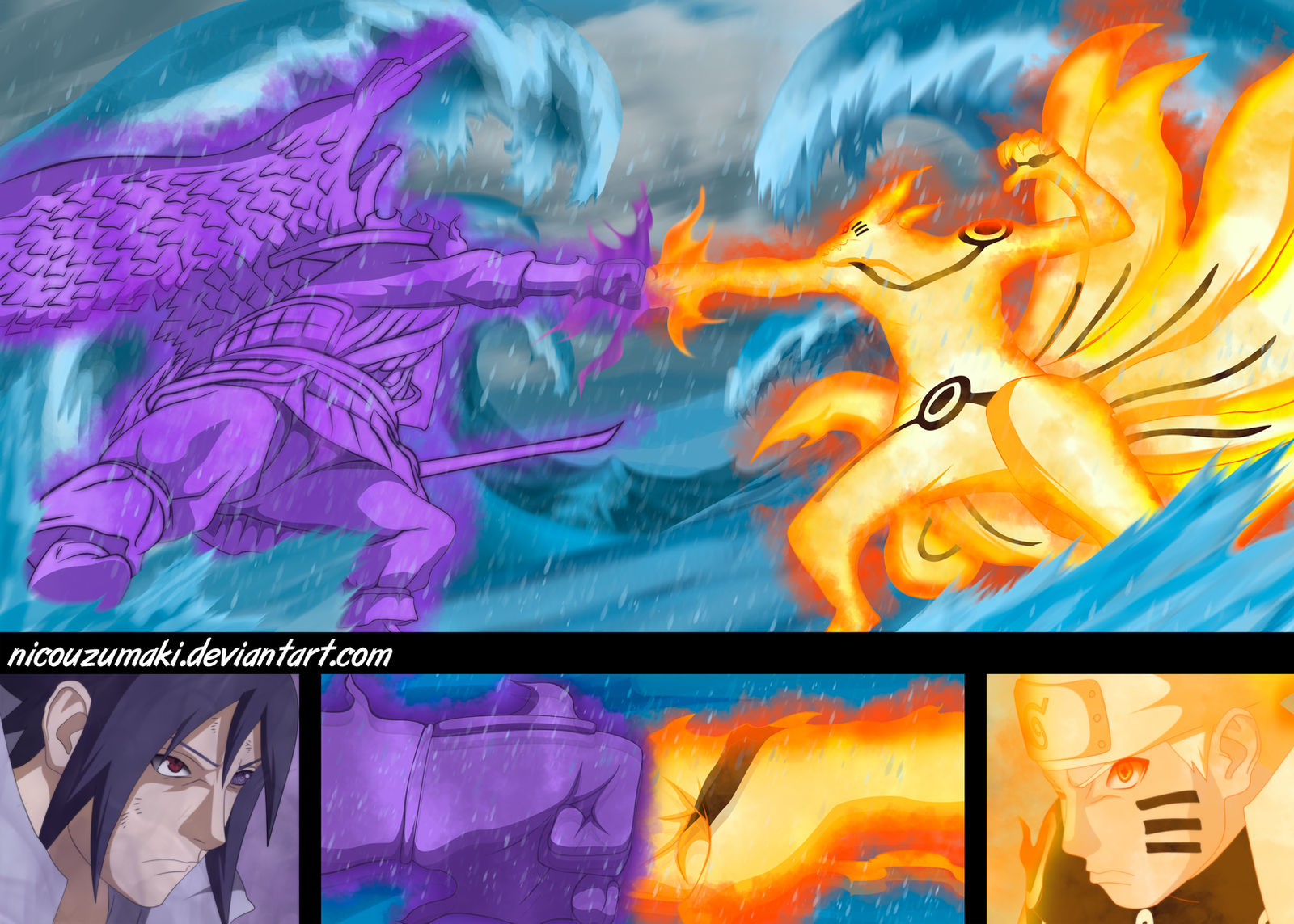 Naruto Vs Sasuke Batalla Final Shippuden Lucha Completa
