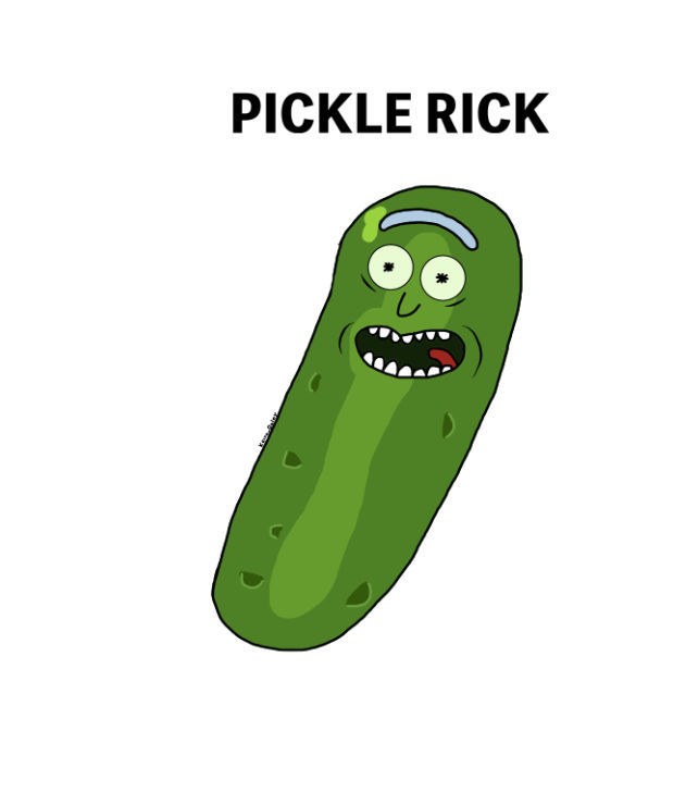 Pickle Rickson Pickle Rick by EnderTigerArt on DeviantArt