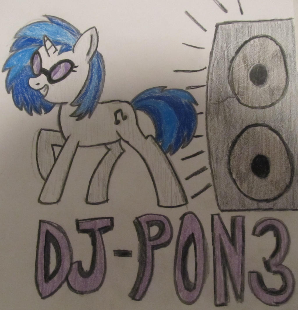 Vinyl Scratch Drawing (2nd Day)