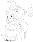 Arandomlurker commission 2 lineart by AshleyOTK