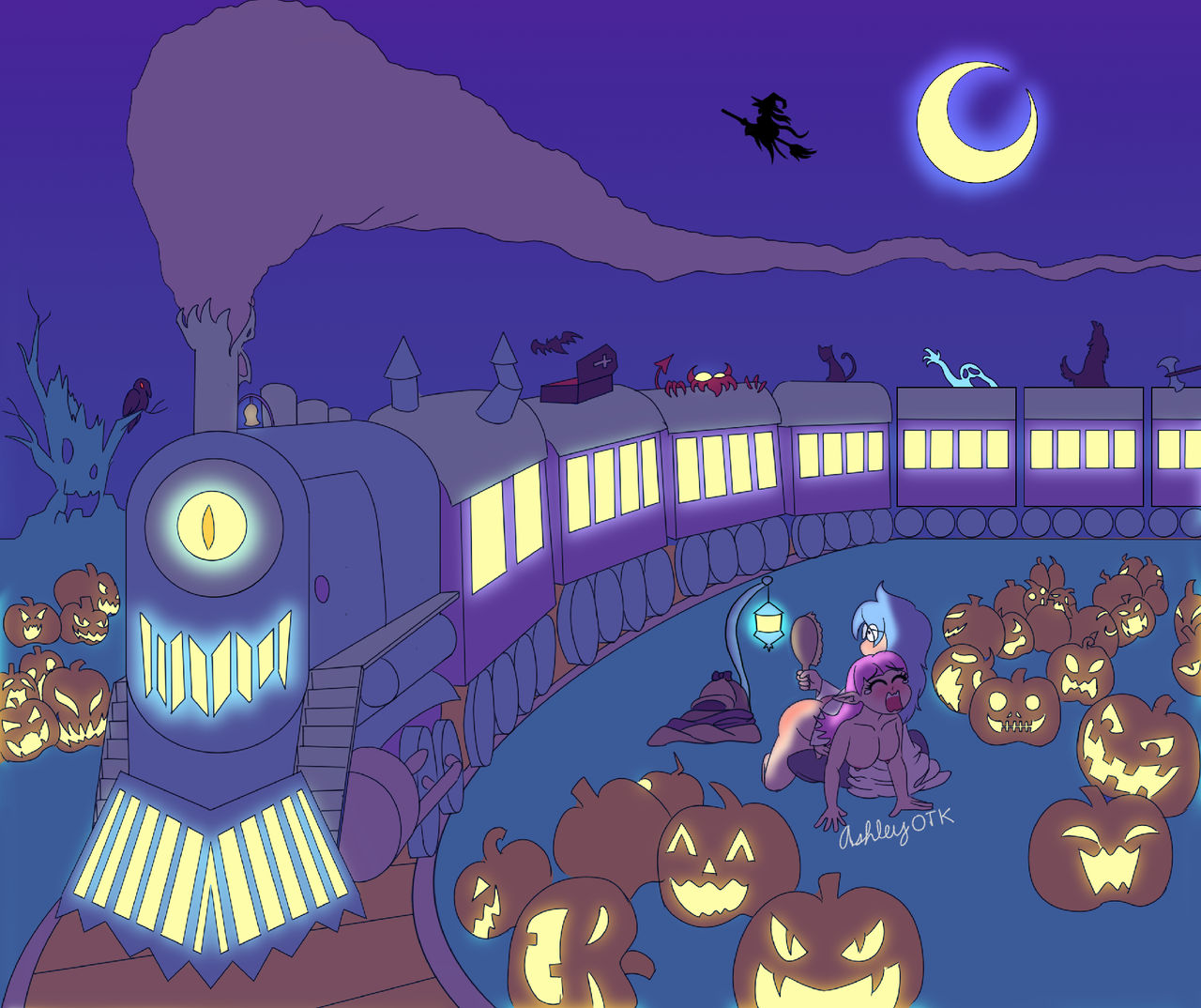Mlp Haunted Train Halloween Ghost Train by AshleyOTK on DeviantArt