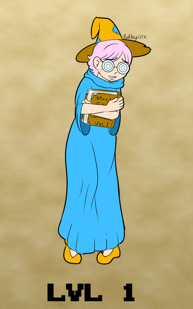 Nerdy Level 1 Wizard by AshleyOTK on DeviantArt