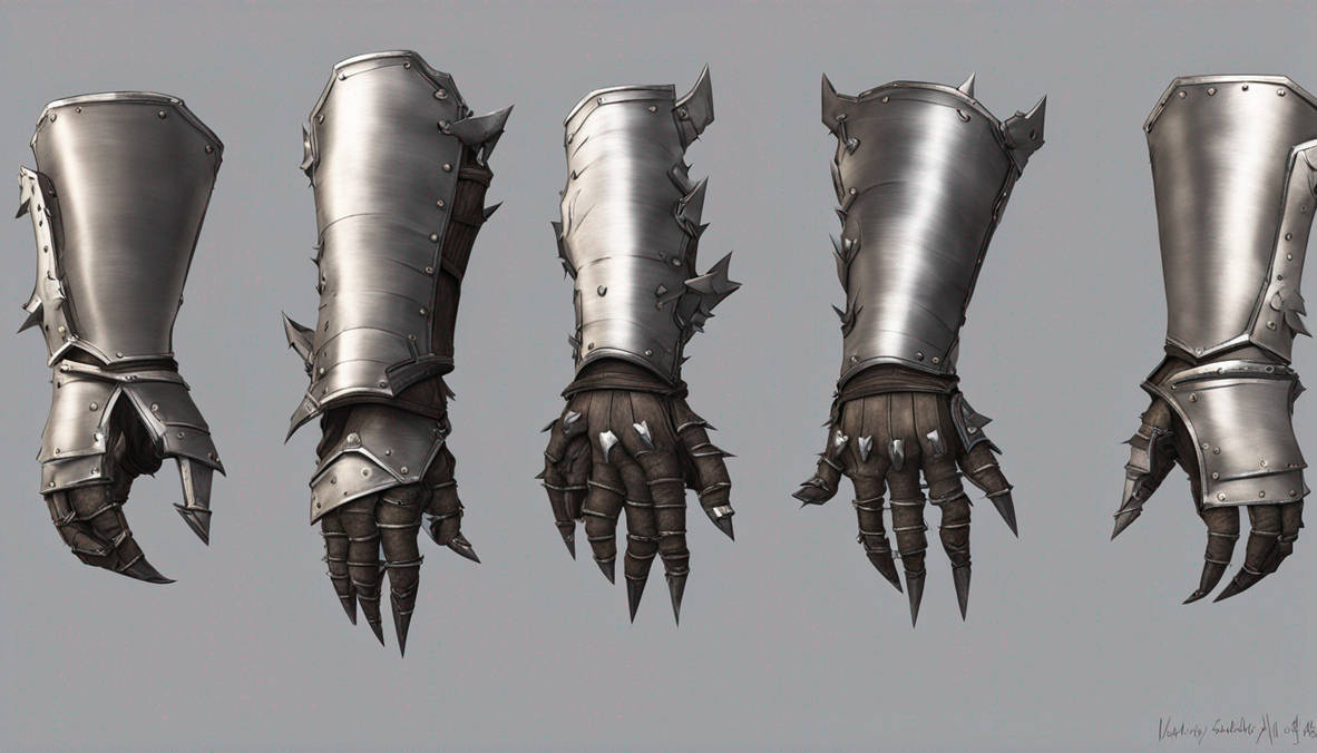 Cloth Gauntlet Clawed Gauntlets by VampireAp on DeviantArt